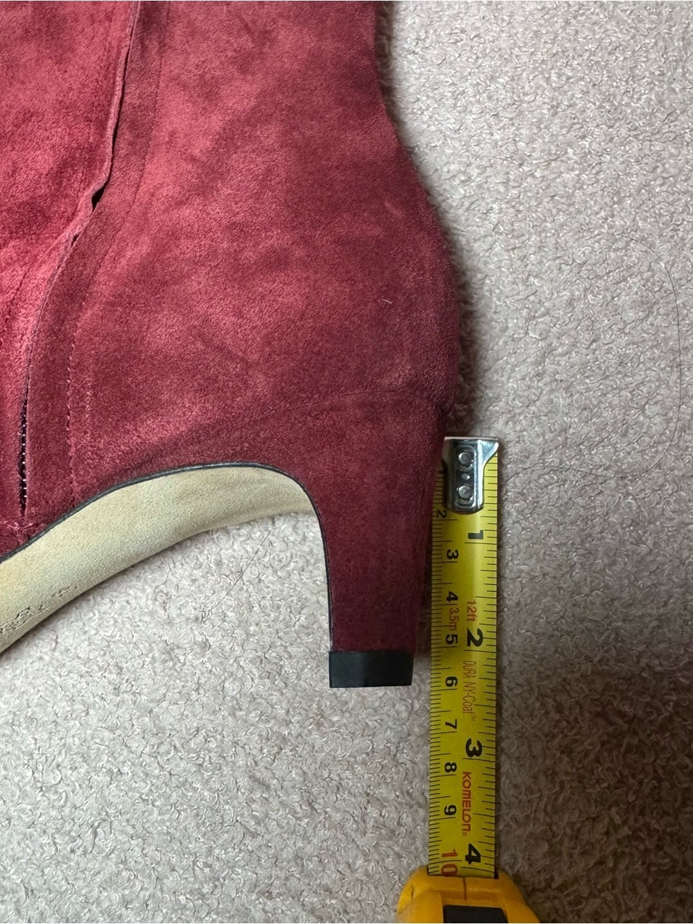 New Staud Wally 100% Suede Ankle Boots Pinot Burgundy Size EU 38 US 8 $395 - Picture 10 of 10